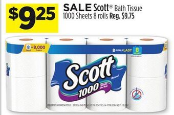 Dollar General Scott® bath tissue offer