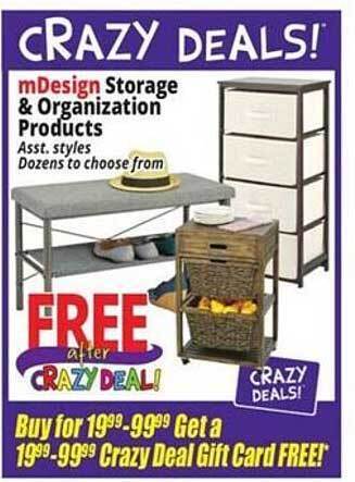 Ocean State Job Lot Mdesign storage & organization products offer
