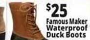 Ocean State Job Lot Famous maker waterproof duck boots offer
