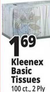 Ocean State Job Lot Kleenex basic tissues offer