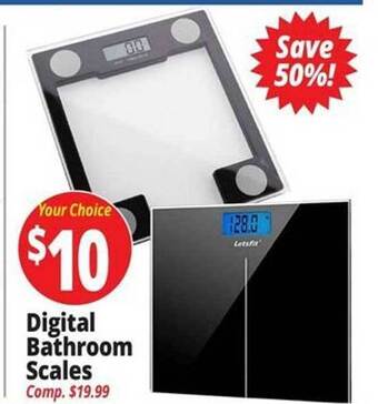 Ocean State Job Lot Digital bathroom scales offer