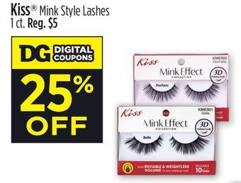 Dollar General Kiss® mink style lashes offer