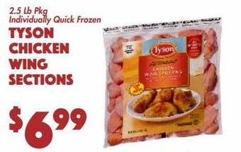 The Food Emporium Tyson chicken wing sections offer