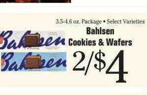 Morton Williams Bahlsen cookies & wafers offer