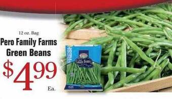 Morton Williams Pero family farms green beans offer