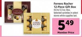 Safeway Ferrero rocher 12-piece gift box offer