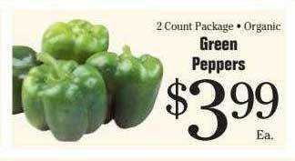 Morton Williams Green peppers offer