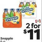 Weis Markets Snapple offer