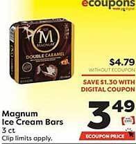 Weis Markets Magnum ice cream bars offer