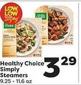 Weis Markets Healthy choice simply steamers offer