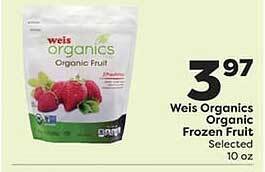 Weis Markets Weis organics organic frozen fruit offer