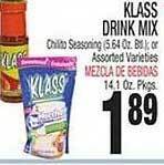 Bravo Supermarkets Klass drink mix offer