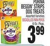 Bravo Supermarkets Purina beggin' strips dog treats offer