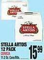 Bravo Supermarkets Stella artois 12 pack offer