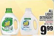 Bravo Supermarkets All liquid detergent offer