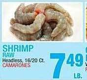 Bravo Supermarkets Shrimp raw offer
