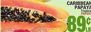 Bravo Supermarkets Caribbean papaya offer