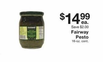 Fairway Store Market Fairway pesto offer