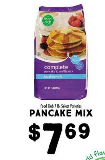 Maceys Food club pancake mix offer