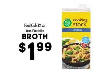 Maceys Food club broth offer