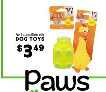 Maceys Paws dog toys offer
