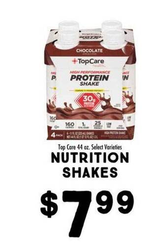 Maceys Top care nutrition shakes offer