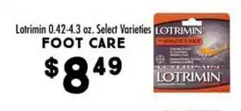 Maceys Lotrimin foot care offer
