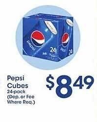 Price Rite Pepsi cubes offer