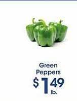 Price Rite Green peppers offer