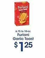 Price Rite Furlani garlic toast offer