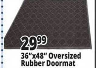 Ocean State Job Lot Oversized rubber doormat offer