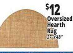 Ocean State Job Lot Oversized hearth rug offer