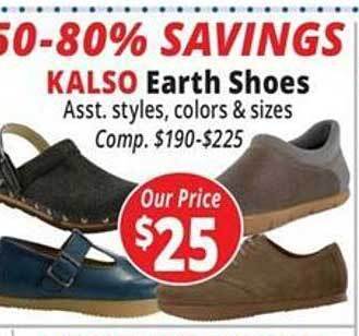 Ocean State Job Lot Kalso earth shoes offer