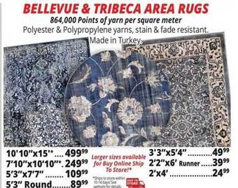 Ocean State Job Lot Bellevue & tribeca area rugs offer