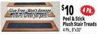 Ocean State Job Lot Peel & stick plush stair treads offer