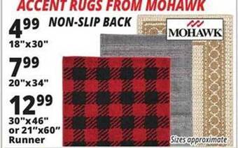 Ocean State Job Lot Accent rugs from mohawk offer