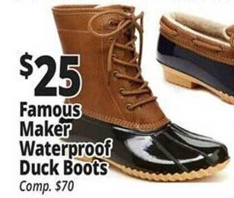 Ocean State Job Lot Famous maker waterproof duck boots offer