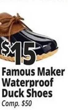 Ocean State Job Lot Famous maker waterproof duck shoes offer