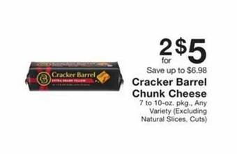 Fairway Store Market Cracker barrel chunk cheese offer