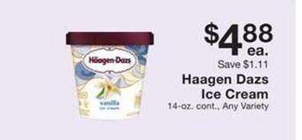 Fairway Store Market Haagen dazs ice cream offer