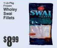 Super Fresh Wholey swai fillets offer