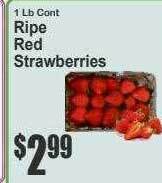Super Fresh Ripe red strawberries offer