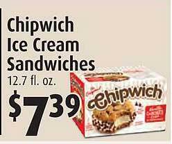 Chipwich ice cream sandwiches