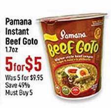 Seafood City Pamana instant beef goto offer