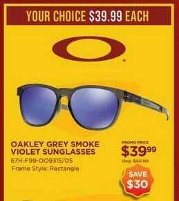 Oakley Grey Smoke Violet Sunglasses