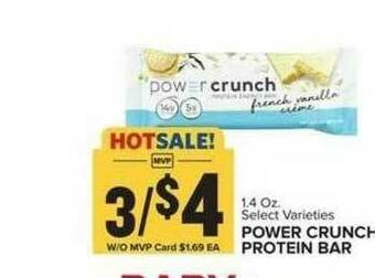 Food Lion Power Crunch Protein Bar offer