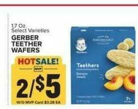 Food Lion Gerber Teether Wafers offer