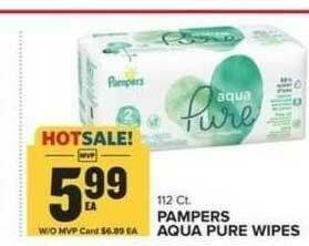 Food Lion Pampers Aqua Pure Wipes offer