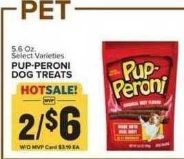 Food Lion Pup-Peroni Dog Treats offer