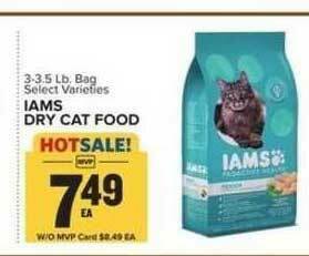Food Lion Iams Dry Cat Food offer